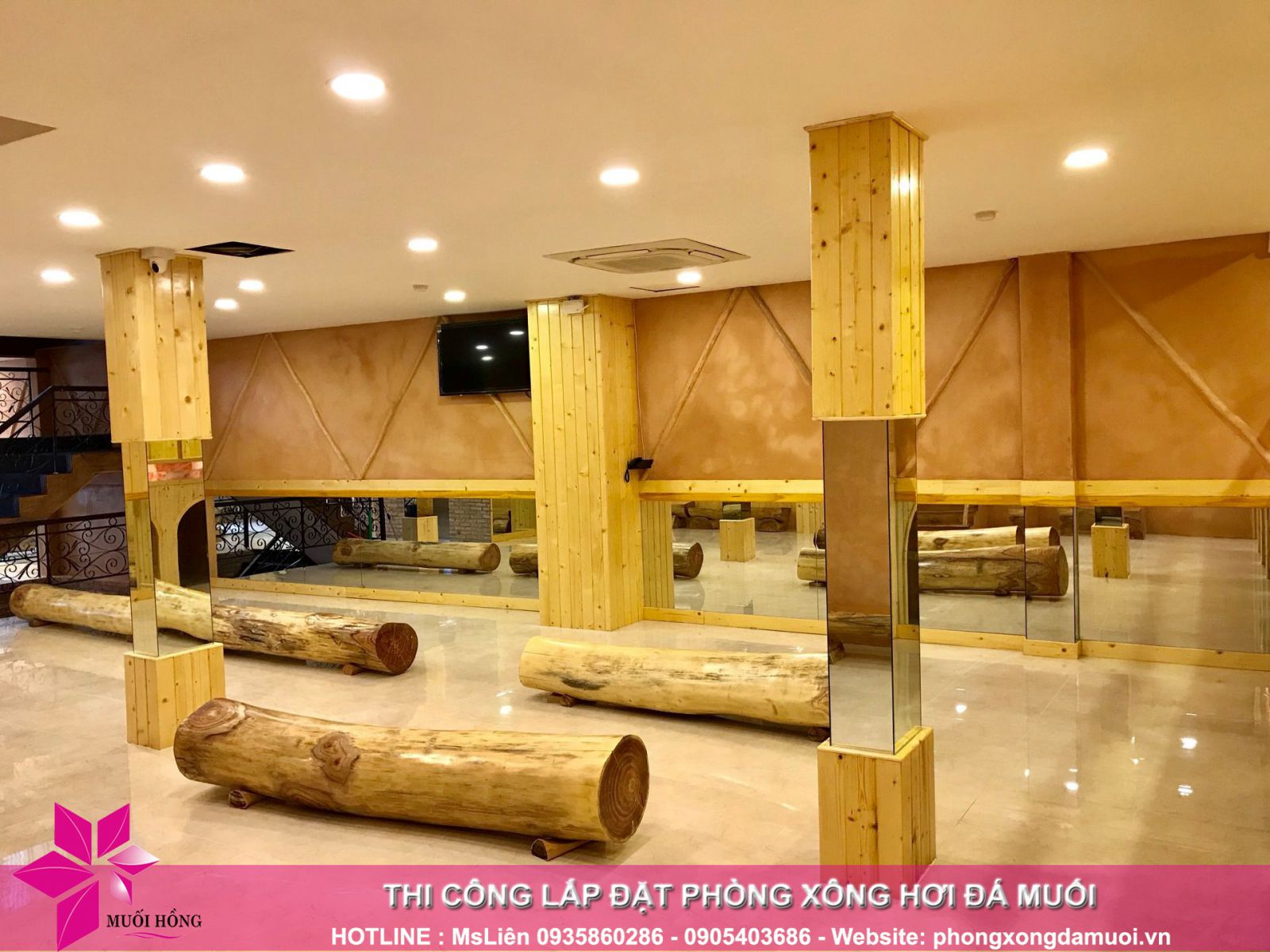 Lắp đặt Jjim Jil Bang nội thất gỗ nhập khẩu