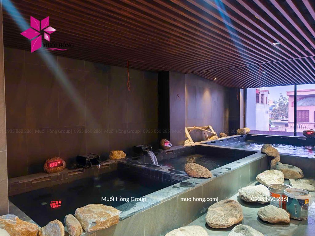 Lắp đặt spa đá muối khách sạn