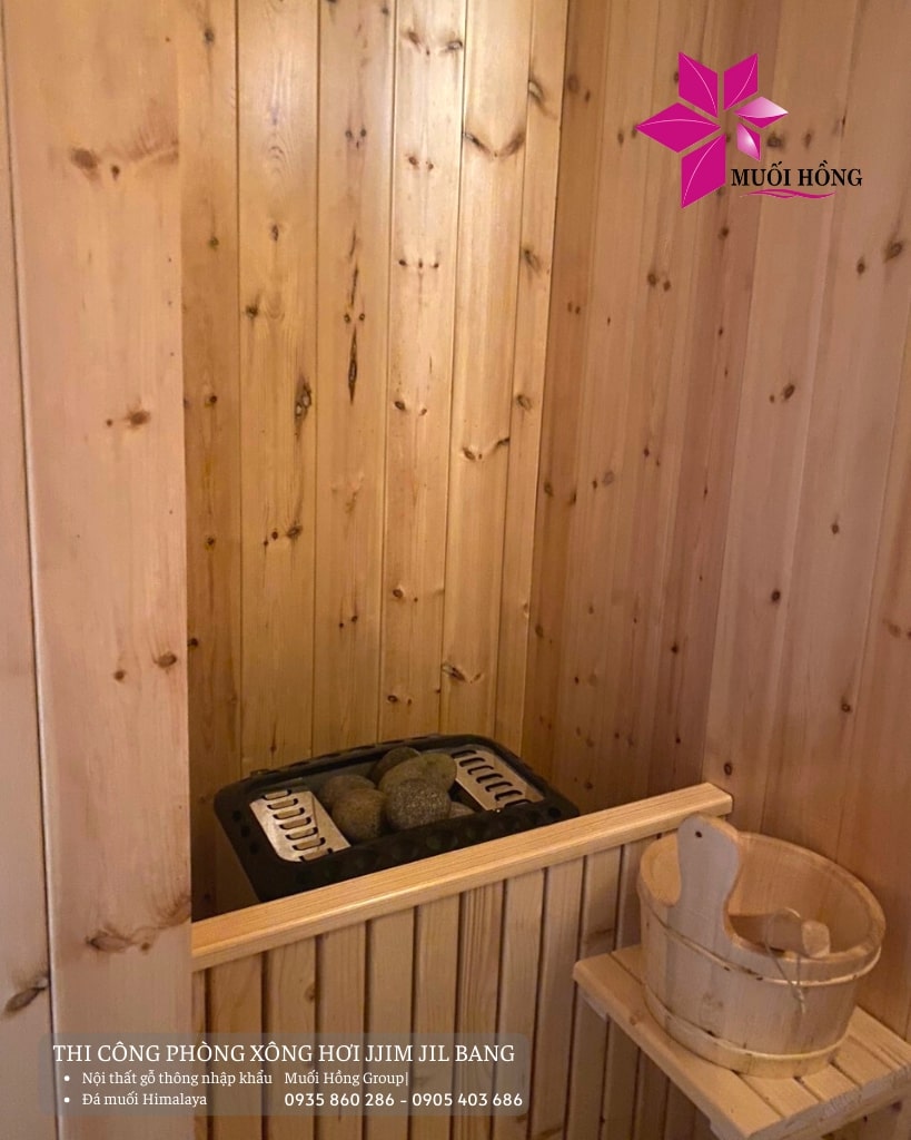 Lắp đặt phòng xông hơi sauna Jjim Jil Bang Hàn Quốc