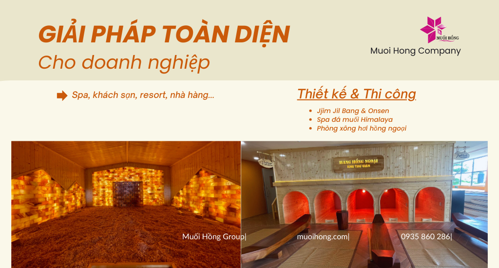 Thiết kế thi công spa đá muối Himalaya